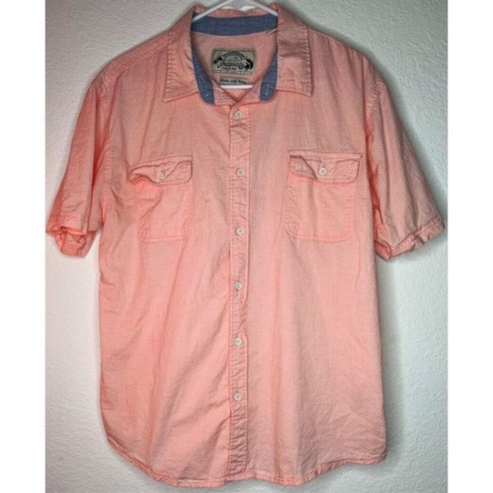 Seapointe Island Classics Men's Large Short Sleeve Button Down Hawaiian Shirt -